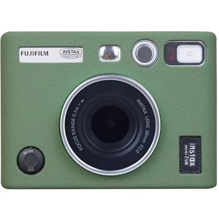 MUZIRI KINOKOO Tasche für Instax Mini EVO aus Silikon – leichtes, weiches Gummi, einfach zu tragen, kompatibel mit für Fuji Instax Mini EVO Sofortbildkamera - Grün