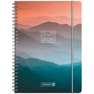 Brunnen Schülerkalender Sunset", = Dezember 2026 grau, orange