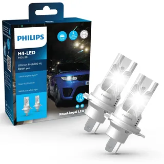 Philips Automotive 11342U60B2X2 LED Leuchtmittel Ultinon Pro6000 H4 12V