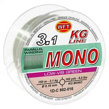 WFT Angelschnur Mono (low vis green), low vis green, Ø mm: 0,22 / 300 m