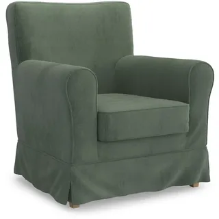 MASTERS OF COVERS Ersatz-Sesselbezug für IKEA Ektorp Jennylund, Sesselüberzug, Jennylund Sesselbezug, Hussen für Sessel Jennylund, Sesselüberwurf, 78 x 85 x 84 cm (Grün, Cord)