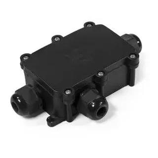 McPower Abzweigdose IP68 für außen, 1 Ein- und 2 Ausgänge, T-Version, 124x72x32mm