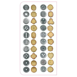 Hi Gebäckpresse mit 20 Formscheiben