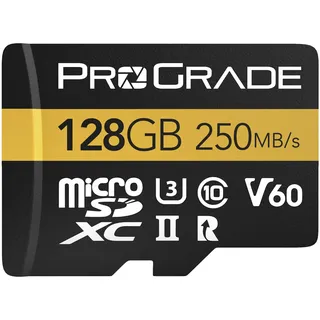 microSD Card V60 (128GB) - getestet für SD-Kartengeräte in voller Größe | Bis zu 250MB/s Lesen, 130MB/s Schreiben von ProGrade Digital