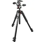 Manfrotto 055 XPRO3 Kit (Metall), Stativ, Schwarz