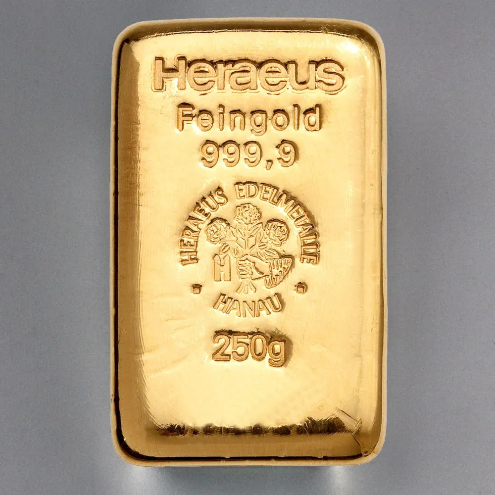 Goldbarren 250g HERAEUS Resale