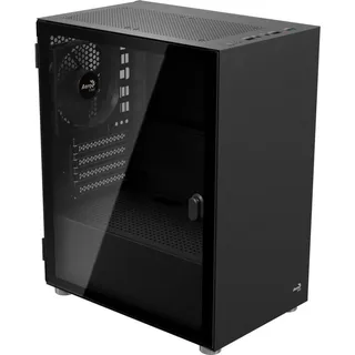 AeroCool PC Gehäuse CS-111-G-BK-v1 Mini-Tower Schwarz