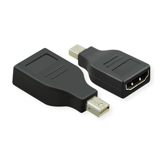 Value 12.99.3159 Adapter, [1x Mini-DisplayPort Stecker - 1x HDMI-Buchse] Schwarz