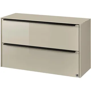 Set One by Musterring reno-Dielen Lowboard 72 x 44 x 32 cm Beige/Glas