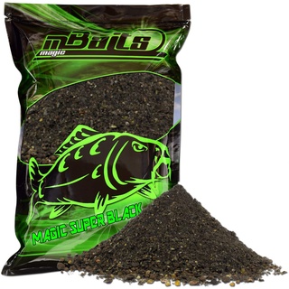 Angel-Berger Magic Baits Groundbait Grundfutter Angelfutter Verschiedene Sorten (Magic Super Black, 1Kg)