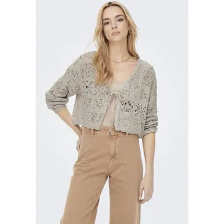 Only Onlbeach LIFE 7/8 O-N CARDIGAN KNT Noos Strickjacke Pumice stone), M EU