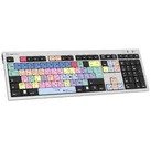 Logickeyboard Adobe Premiere Pro CC Kabelgebunden Tastatur Deutsch, QWERTZ Grau Multimediatasten, USB-Hub, Geräuscharme Tasten