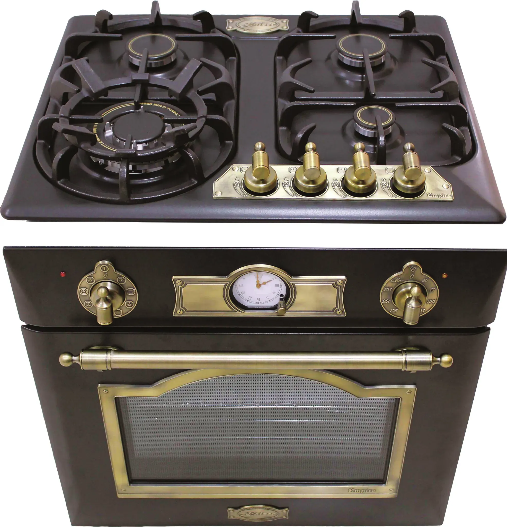 Gas Herdset Autark Kaiser Gas Backofen EG 6345 Em+ Gaskochfeld 60cm KG 6325 Em