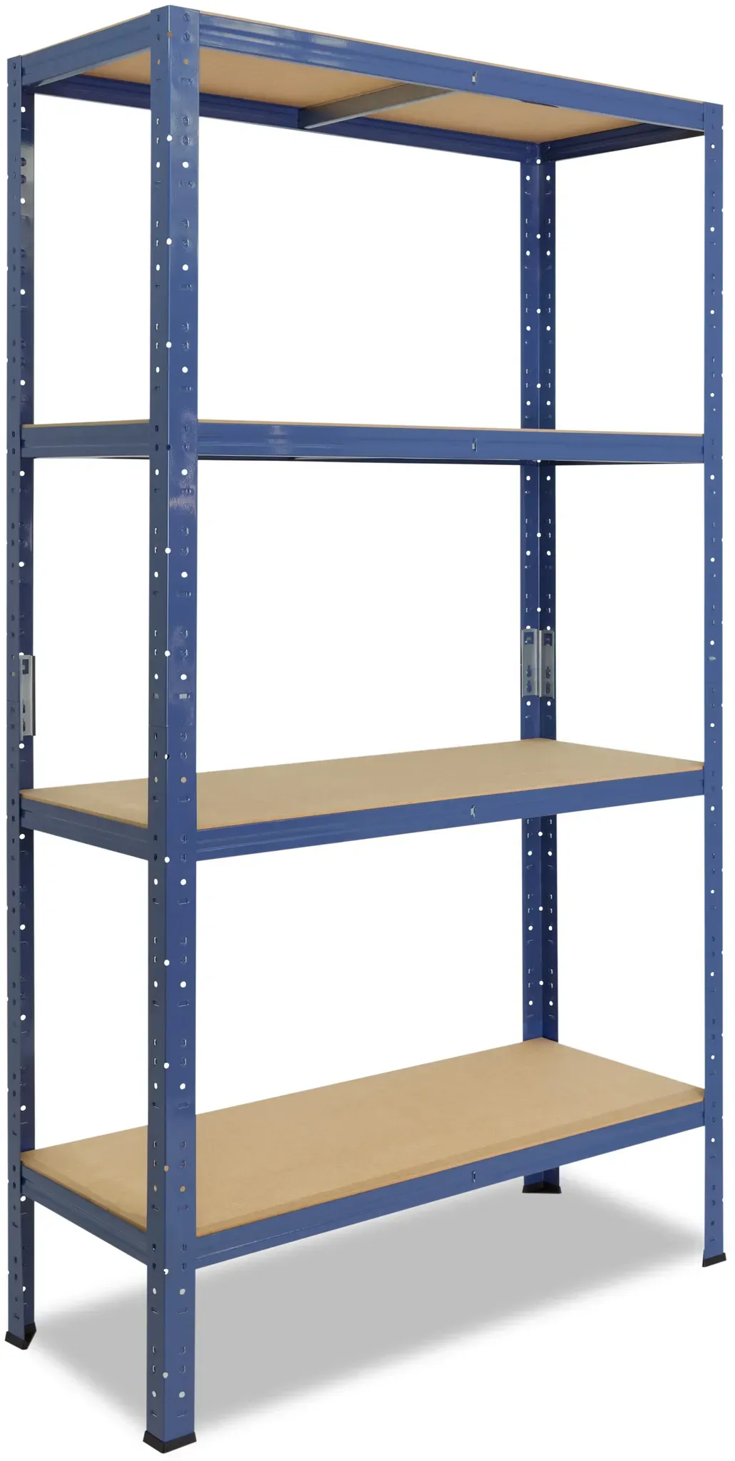 shelfplaza HOME 180x130x50 cm Schwerlastregal in blau mit 4 Böden und 150 kg Traglast pro Boden