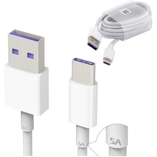 Huawei Original HL1289 5A USB 3.1 Typ C Superfast Ladekabel Weiß (für P9/Plus/P10/Plus/Mate 9/Nova/2)