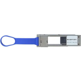 BlueOptics Lenovo 4G17A10853 kompatibler 100 Gigabit QSFP28 zu SFP28 Konverter, Transceiver, Blau