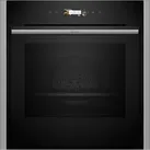 Neff B54CR71N0 - Einbaubackofen, 60 x 60 cm, Edelstahl, 3,7" Fulltouch TFT- Display, Pyrolyse