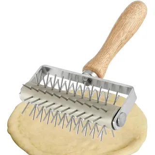 Pizzateig Docker Gebäckroller, Stipproller Mit Spikes Für Perfekte Pizza, Teigigel Mit Spikes, Ideal Für Zuhause Und Gewerbliche Küche, Pizza Nadel Teigigel Für Backen Und Pasta