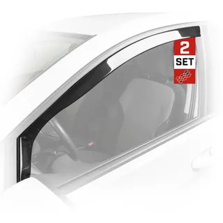 Walser Premium Auto Windabweiser für Renault Kangoo/Grand Kangoo II 2008-2021, Mercedes-Benz Citan/Mixto/Tourer 2012-2021, Regenabweiser Set für Fahrer- und Beifahrerseite, Auto Windabweiser 2 STK.