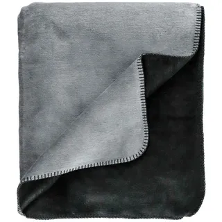 Sportalm Kitzbühel Wohndecke, Anthrazit, 150x200 cm, Oeko-Tex® Standard 100, Schlaftextilien, Bettwäsche, Tagesdecken