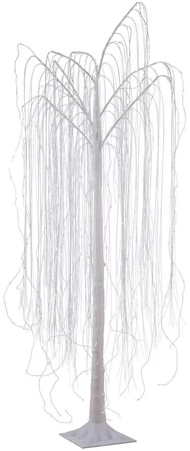 LED Baum, weiß, Weidenoptik, warmweißes Licht, spritzwassergeschützt