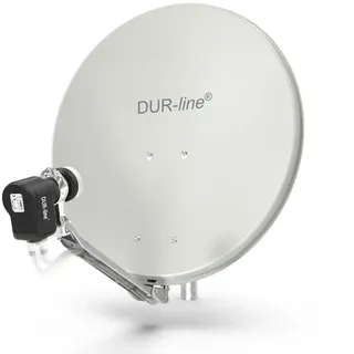 DUR-line Select 4 Teilnehmer Set - Qualitäts-Alu-Satelliten-Komplettanlage - Sel...