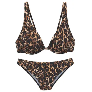 Bruno Banani Bügel-Bikini Damen leo bedruckt Gr.36 Cup B