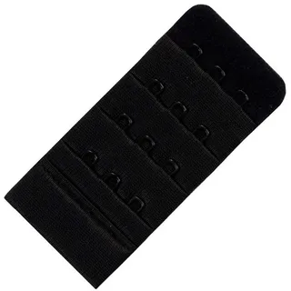 Miss Perfect BH-Verlängerung 50500-73, Bra Back Extender – BH-Verlängerung für perfekte Passform schwarz 3 Haken (4.5 cm breit)
