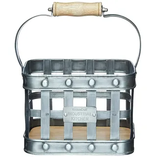 neuetischkultur Metallkorb mit Henkel Industrial Kitchen
