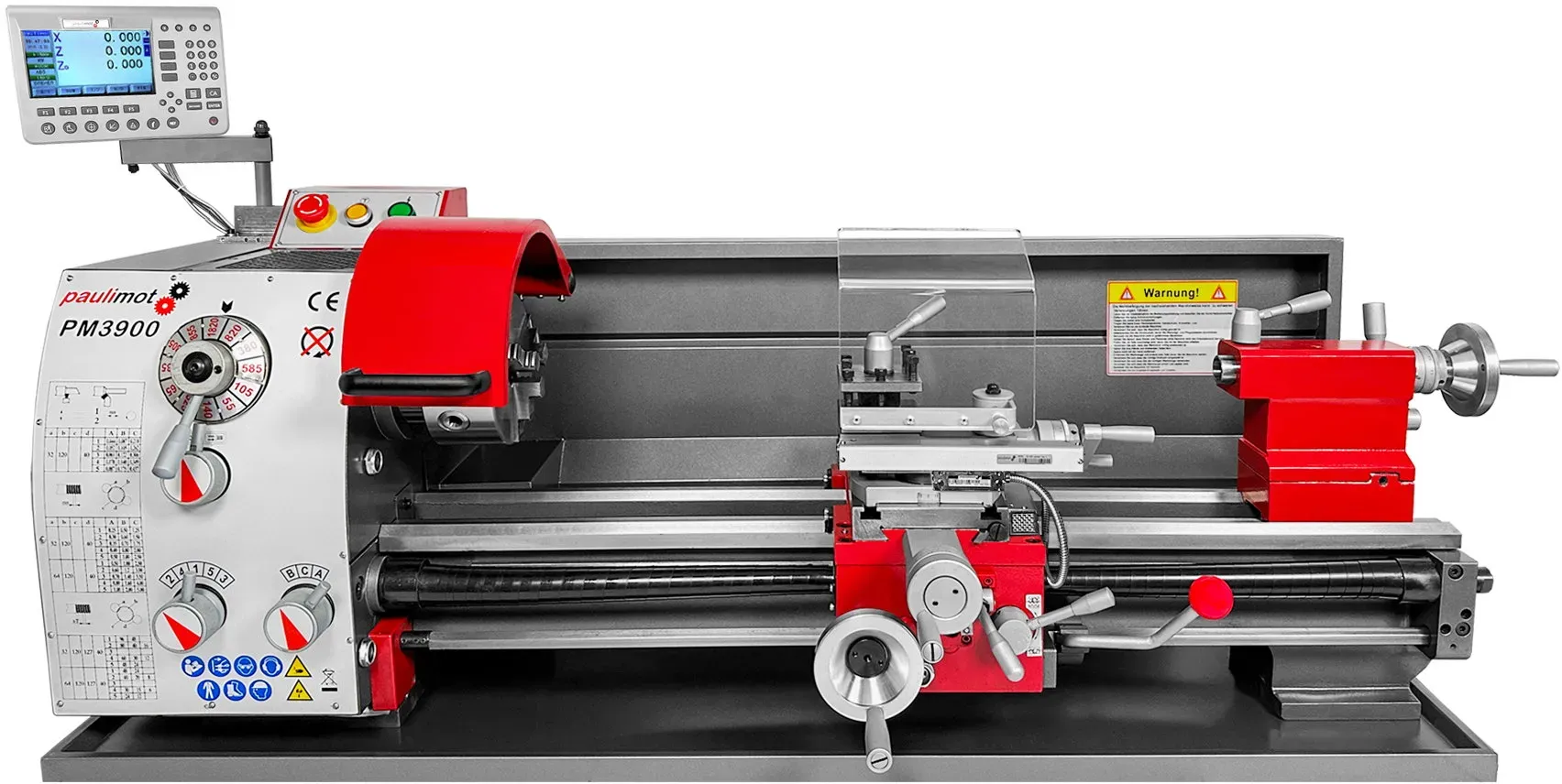 Drehmaschine PM3900 mit 400 Volt Motor und Messsystem