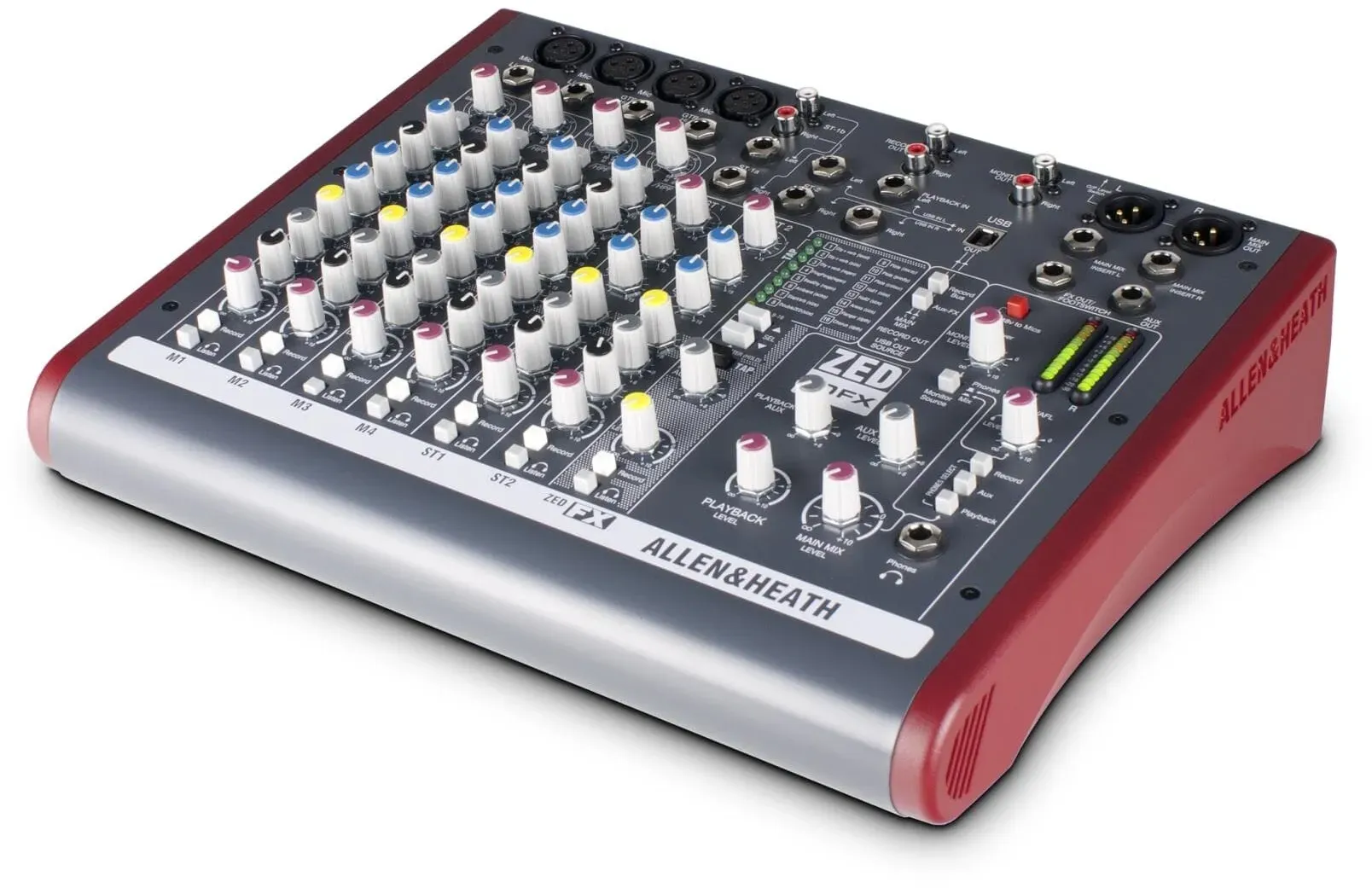 Allen & Heath ZED-10FX, Mehrzweck-Mixer mit FX für Live-Sound und Aufnahme