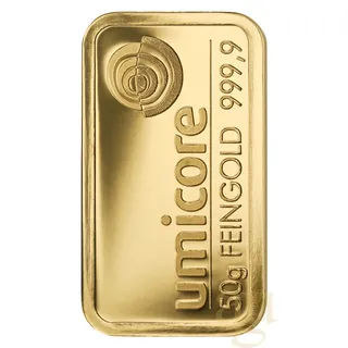 50 Gramm Goldbarren