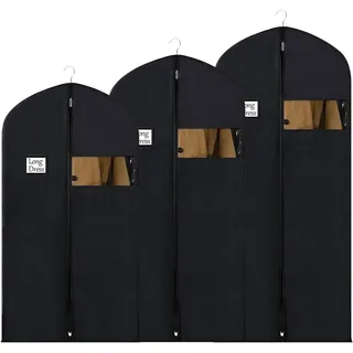 WYRGQIQN Hochwertiger Kleidersack mit Reißverschluss, Premium Kleidersäcke für Anzug und Kleid, Wasserfeste Kleiderhülle, 120cm Lang, Mottensicher, 160cm Kleiderschutzhülle und Garment Bag