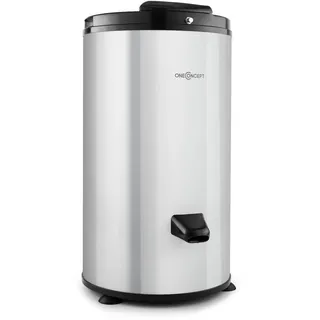 oneConcept WS-3500 - Wäscheschleuder, Camping-Schleuder, Wäschetrockner, max. 6 kg Wäsche, 2800 U/min, Edelstahl-Trommel, Sicherheitsverschluss, 2-3 Min. Trockenzeit, silber