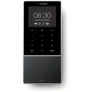 TimeMoto TM-818 MC Cloud-basiertes Zeiterfassungsgerät, kombinierbar mit HID/Contactless Smart Access Cards, RFID Ausweis/Schlüsselanhänger, PIN, 2.000 Benutzer, Planung, Arbeitsstundenberichte, Wi-Fi