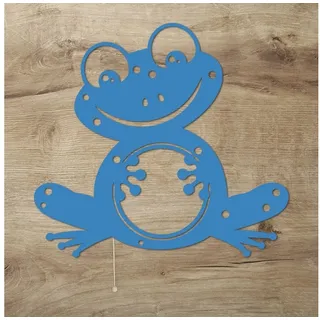 Namofactur LED Dekolicht Frosch - Schlaflicht mit Tier-Motiv für Kleinkinder - Wand Deko Lampe, Mit Zugschalter, LED fest integriert, Warmweiß, Wanddekoobjekt Kinderzimmer Leuchte batteriebetrieben blau