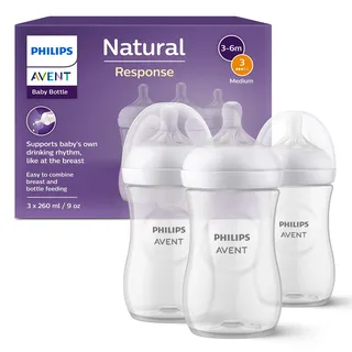 Philips Avent Natural Response Babyflasche 1m+ 3x260 ml