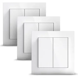 Senic Friends of Hue Switch glanz weiß glänzend, Schaltaktor, 3er-Pack (4260476940231)