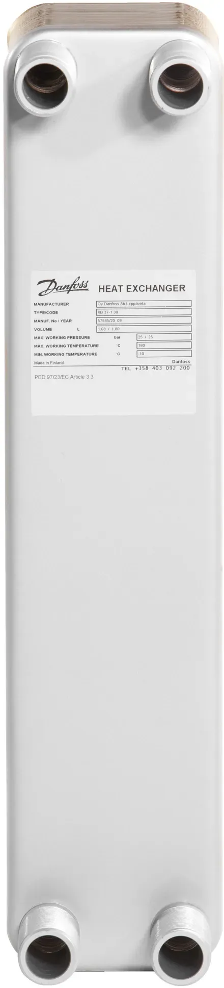 Danfoss gelöteter Wärmeübertrager MPHE XB 37H-1 40 PN25 G 1 A x 20mm