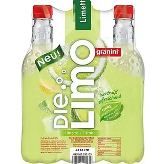 Granini Die Limo Limette-Zitrone PET 18x0.50L Flaschen, Einweg-Pfand