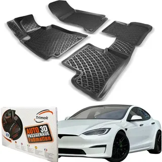 Trimak TESLA Model S Autofußmatten Gummimatten