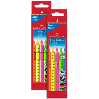 Faber-Castell Jumbo Grip Neon Buntstiftetui 5 St.