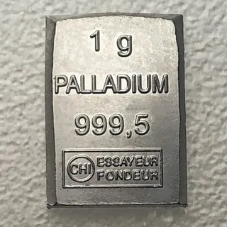 Palladiumbarren 1g CombiBar