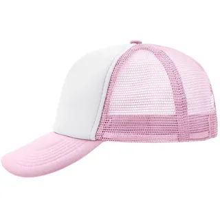 Mesh Basecap "MB070" 5-Panel-Polyester - white/baby-pink