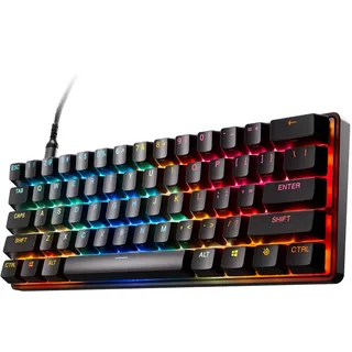 SteelSeries Apex Pro Mini Gen 3 OmniPoint 3.0 HyperMagnetic Switches — Einstellbare Betätigung — Rapid Trigger — Rapid Tap/SOCD — RGB — PBT-Tastenkappen — USB-C (erneuert)