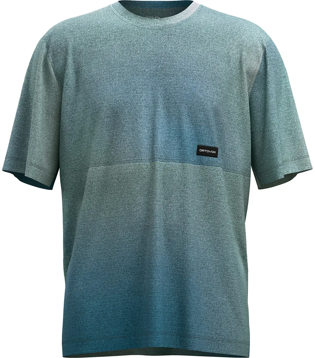 Ortovox Herren 185 Merino Patch Aop Print T-Shirt (Größe L, gruen)