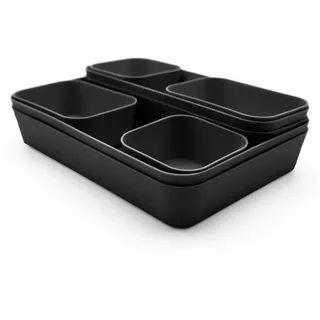 BigDean Schubladen Organizer 8 Teilig in Schwarz Individueller Organizer
