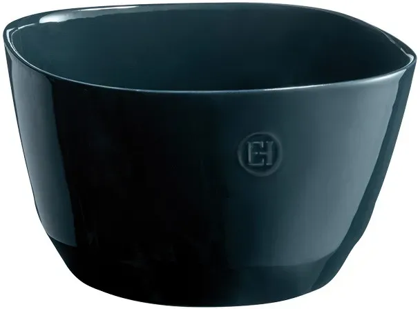 Emile Henry Keramik Salatschüssel - Größe L - 5,5 l - petrol blau