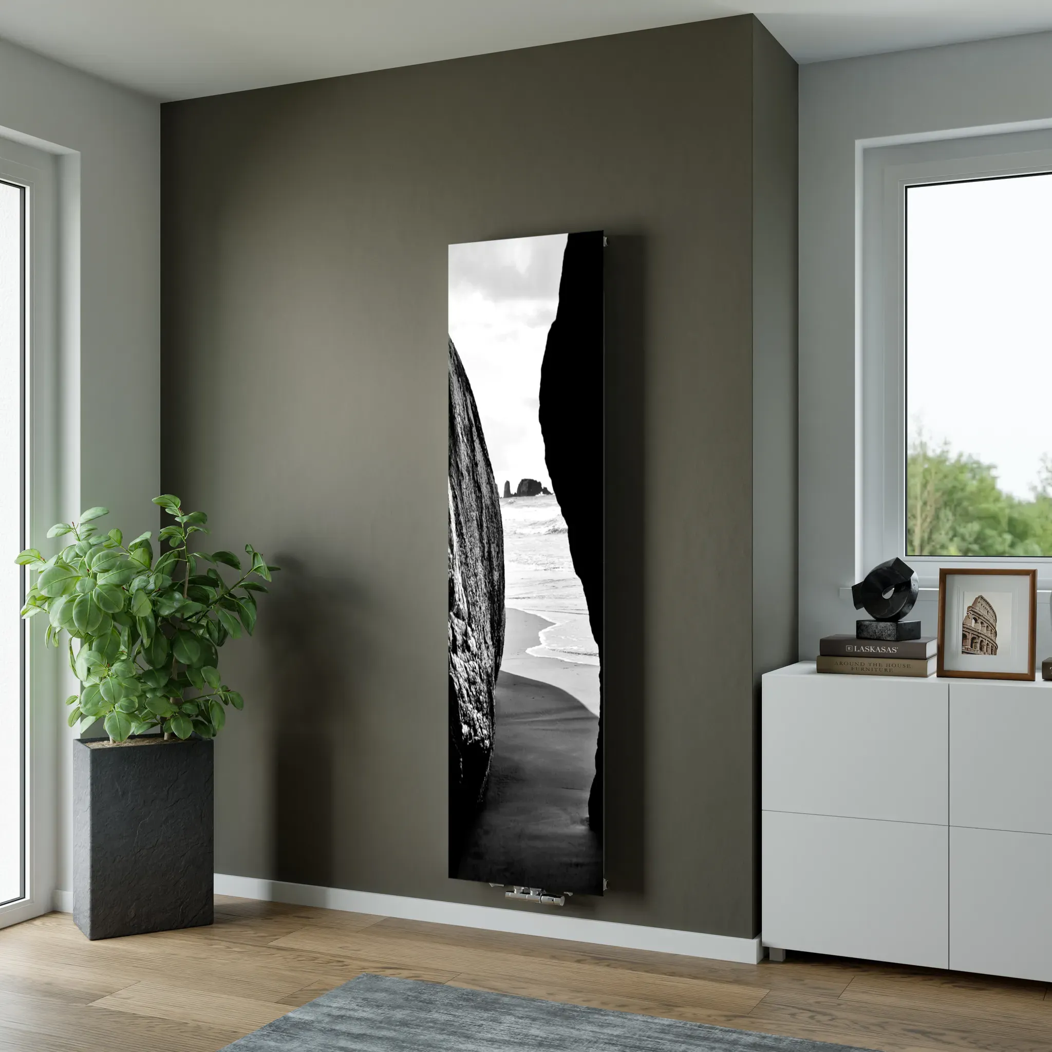 XIMAX Motivheizkörper P1 Plan Print 1800x595 mit Mittenanschluss 893 Watt Motiv ...