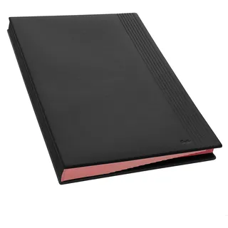Läufer Unterschriftenmappe La Linea Leder schwarz